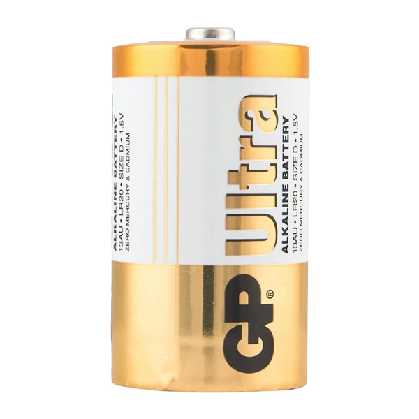 Батарейка GP ULTRA LR20 D BL2 Alkaline 1.5V (2/20/160)