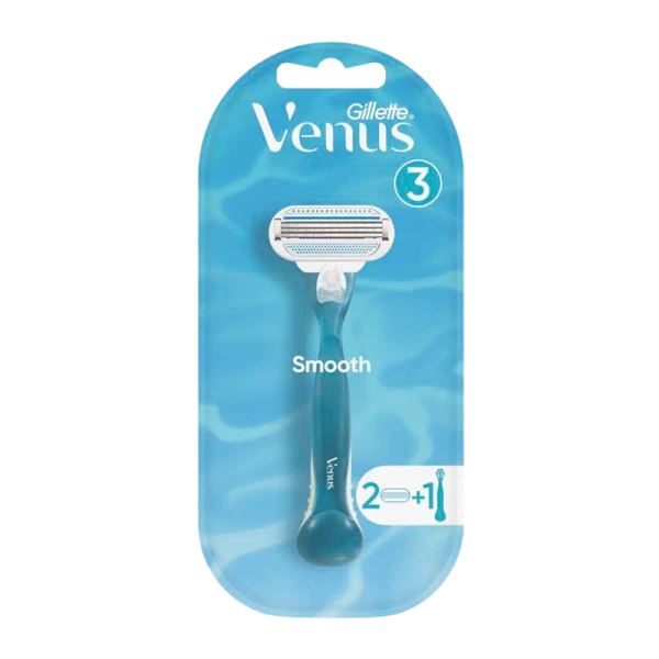 Бритва Gillette VENUS 2 лезвия 2 кассеты пластиковая ручка