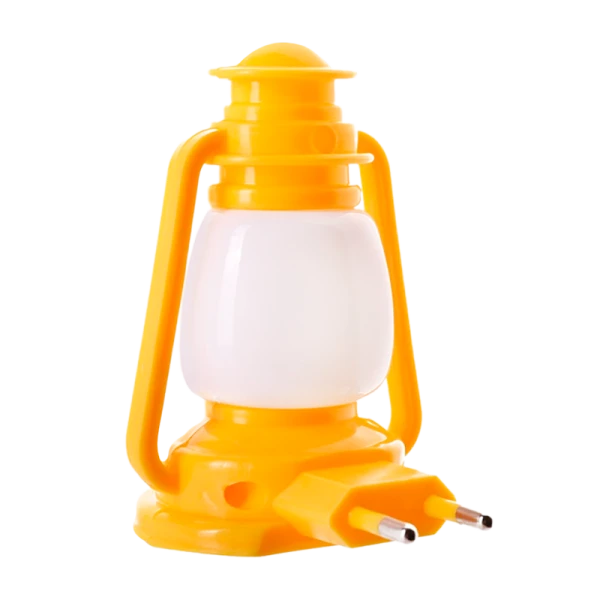 Ночник Camelion NL-171 "Фонарик" 3LED 1W 220V в розетку желтый (1/24/96)