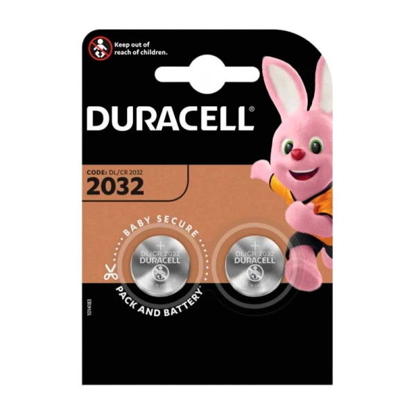 Батарейка Duracell CR2032 BL2 Lithium 3V BE (2/20/200)