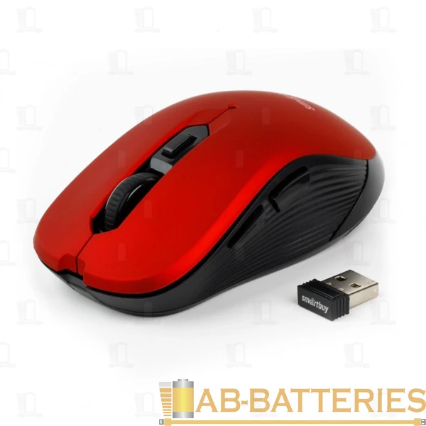 Мышь беспроводная Smartbuy 200AG классическая USB красный (1/40)