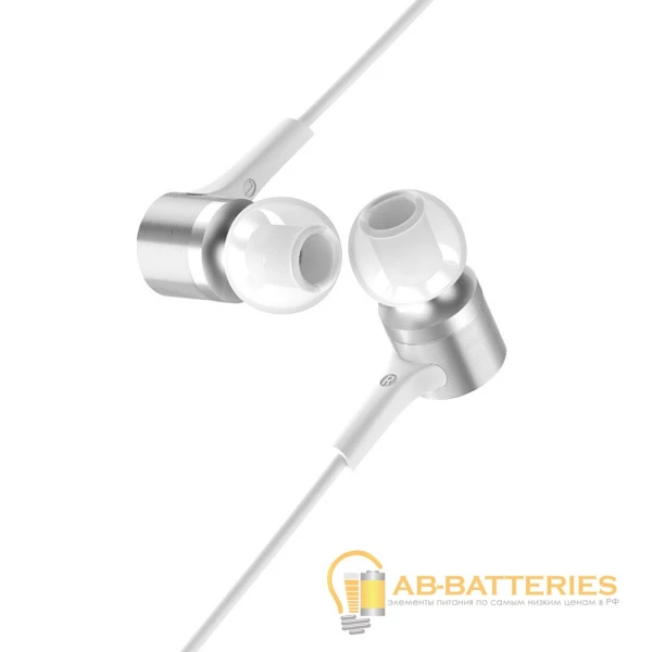 Наушники внутриканальные HOCO M54 с микр. белый (1/16/160)
