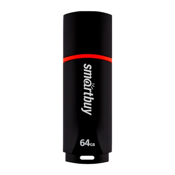 Флеш-накопитель Smartbuy Crown 64GB USB2.0 пластик черный