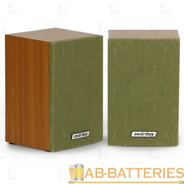 Колонки 2.0 Smartbuy FUSION 6W USB+Jack 3.5мм вишневый зеленый (1/20)