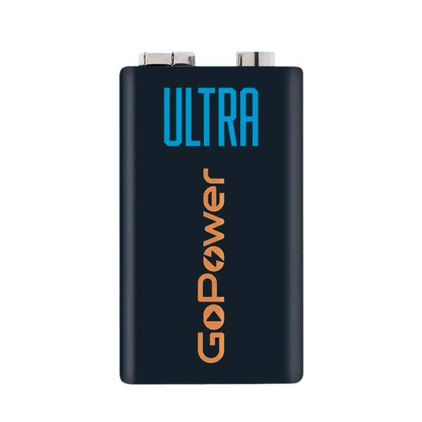 Батарейка GoPower ULTRA Крона 6LR61 BL1 Alkaline 9V (1/10/240)