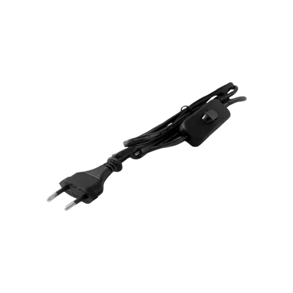 Кабель питания Прогресс для бра 1.7м 10A 2x0.5мм² с переключателем черный (1/200)