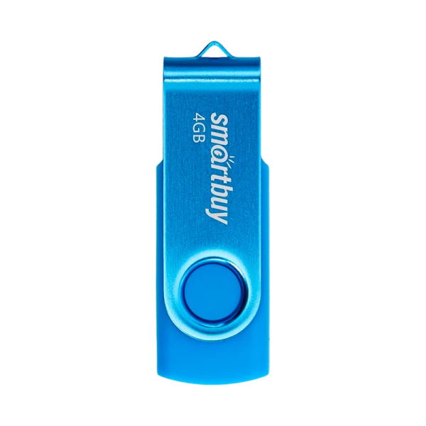 Флеш-накопитель Smartbuy Twist 4GB USB2.0 пластик синий