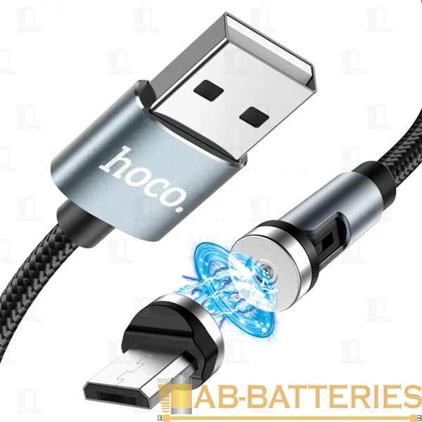 Кабель HOCO U94 USB (m)-Type-C (m) 1.2м 2.4A ткань 360° черный (1/22/220)
