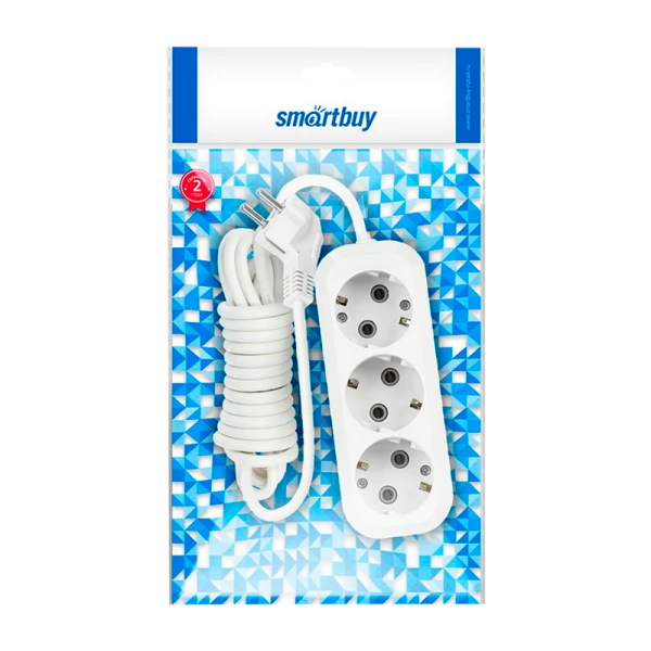 Удлинитель Smartbuy 3р.С/З 16A 15.0м белый (1/40)