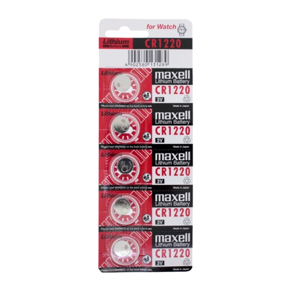 Батарейка Maxell CR1220 BL5 Lithium 3V (5/100/2000)