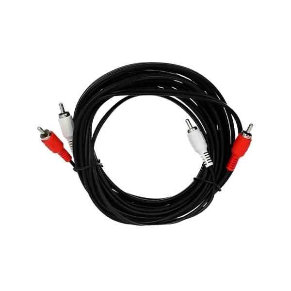 Кабель ENERGY POWER 2xRCA (m)-2xRCA (m) 5.0м ПВХ черный в пакете (1/300)