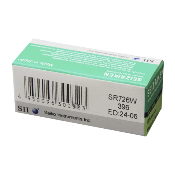 Батарейка SEIZAIKEN 396 (SR726W) Silver Oxide 1.55V (1/10/100/1000)