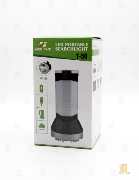 Фонарь туристический Без бренда YYC-T50 COB от сети черный