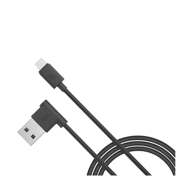 Кабель HOCO UPM10 USB (m)-microUSB (m) 1.2м 2.4A силикон угловой черный (1/50/500)