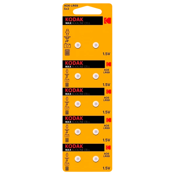 Батарейка Kodak G6/LR920/LR69/371A/171 BL10 Alkaline 1.5V (10/100/1000)