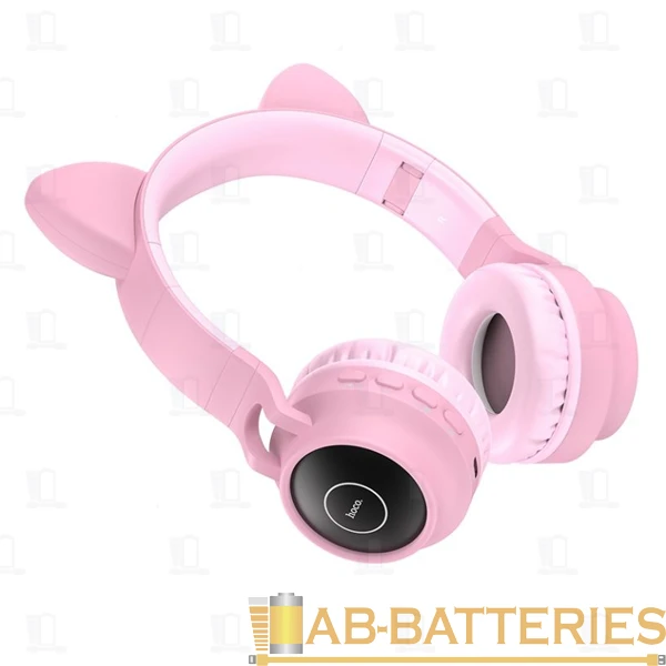 Наушники полноразмерные HOCO W27 bluetooth 5.0 с микр. microSD розовый (1/30)