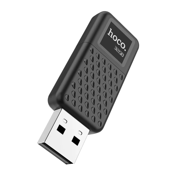 Флеш-накопитель HOCO UD6 32GB USB2.0 пластик черный (1/30/240)