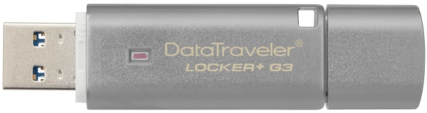 Флеш-накопитель Kingston DataTraveler Locker+ G3 16GB USB3.0 металл серый