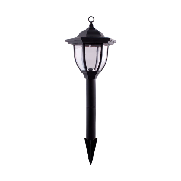 Фонарь садовый Старт 1LED САД от солнечной батареи IP44 датчик освещения черный