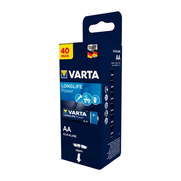 Батарейка Varta LONGLIFE POWER (HIGH ENERGY) LR6 AA BOX40 Alkaline 1.5V (4903) (40/320)
