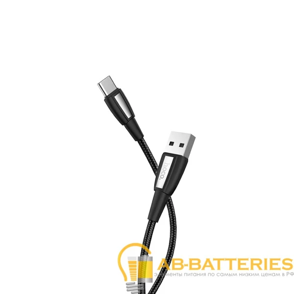 Кабель HOCO X39 USB (m)-Type-C (m) 1.0м 2.4A ткань черный (1/33/330)