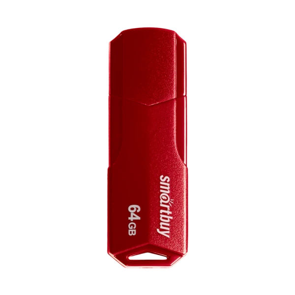 Флеш-накопитель Smartbuy Clue 64GB USB2.0 пластик бургунди