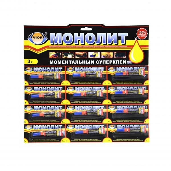 Супер-клей Абсолют 3г универсальный BL12 (12/288)