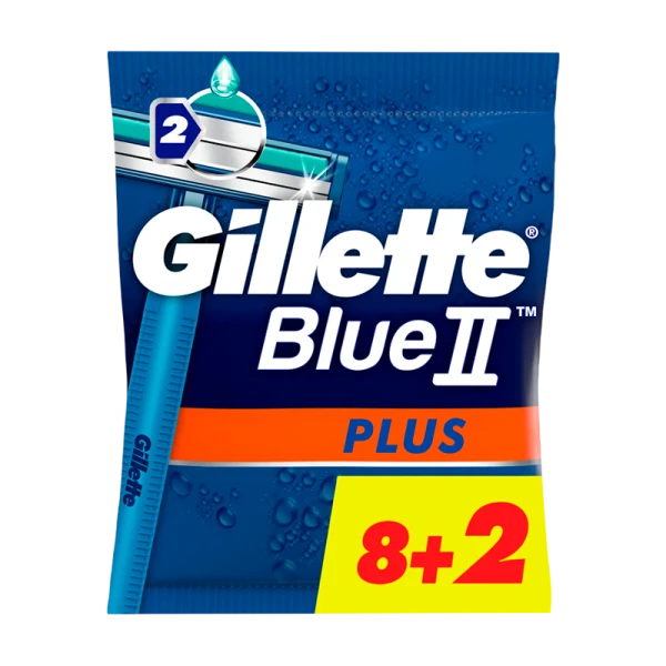 Бритва Gillette Blue II Plus 2 лезвия пластиковая ручка 10шт. (1/12)