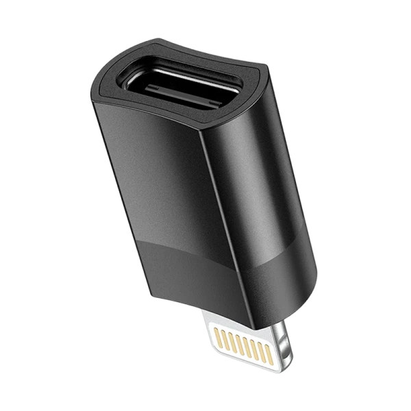 Адаптер HOCO UA17 Lightning (m)-USB3.0 (f) черный (1/37/370)