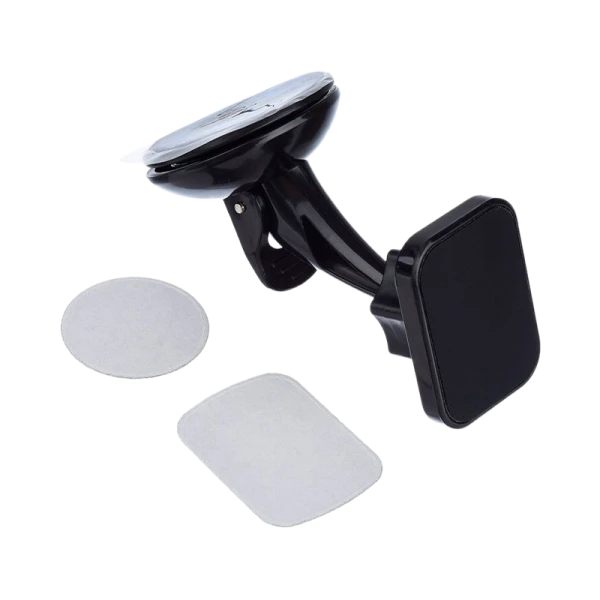 Держатель автомобильный GoPower GPA06 присоска магнит черный (1/100)