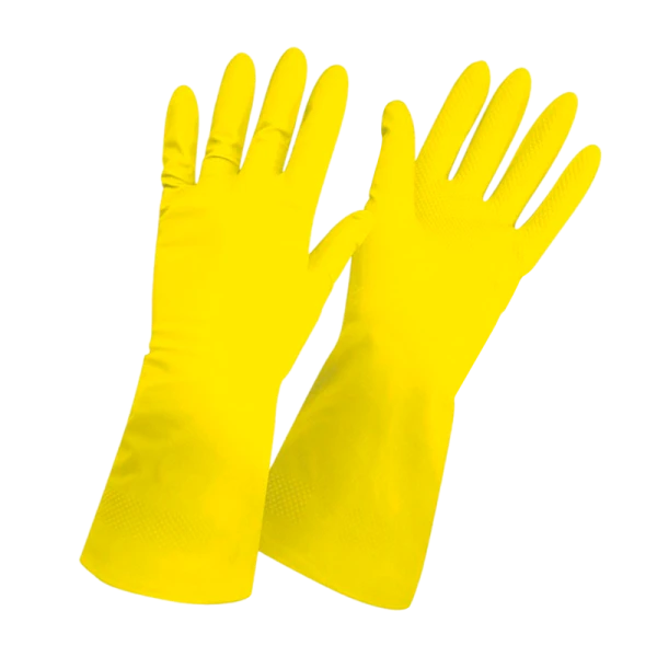 Перчатки Рыжий кот L латексные 1 пара желтый (1/12/240)