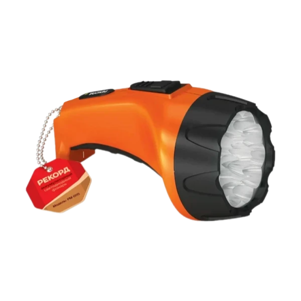 Фонарь туристический Рекорд РМ-0115 от аккумулятора оранжевый (1/6/30)