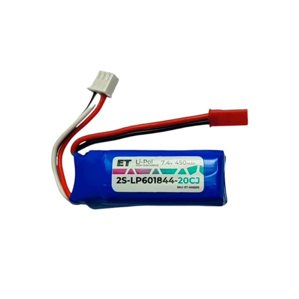 Аккумулятор ET 2S-LP601844-20CJ Li-Pol, 7.4В, 450мАч (1/10)