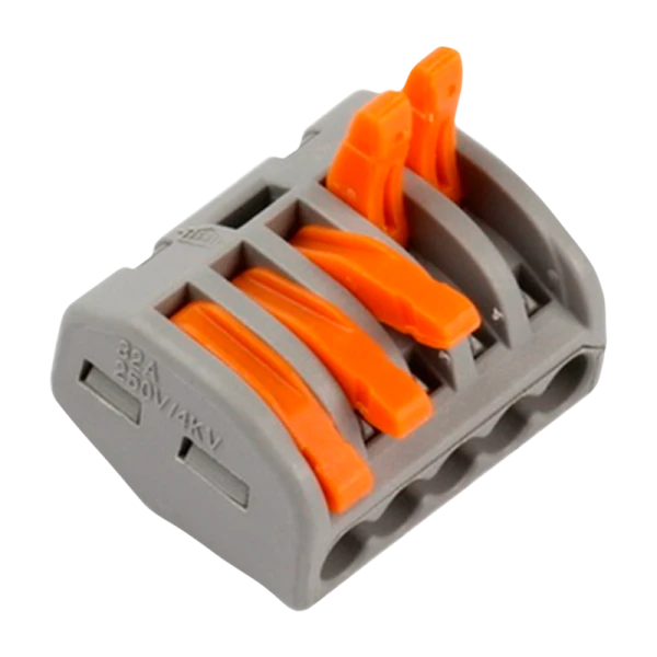 Строительно-монтажная клемма с рычажками, 5 отверстий (SBE-cwcc-5)