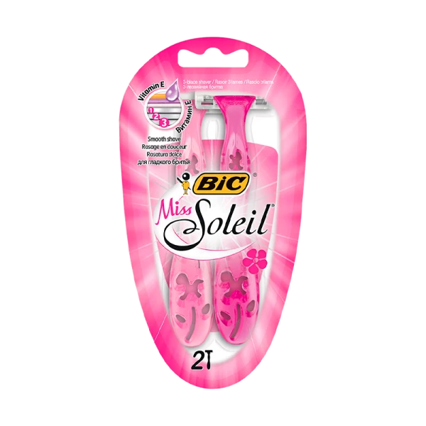 Бритва BIC Soleil Miss Pink 3 лезвия пластиковая ручка 4шт. (1/10)