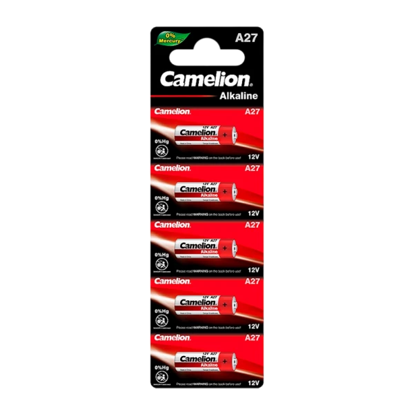 Батарейка Camelion LR27/A27/MN27 BL5 Alkaline 12V 0%Hg (5/50/1800)