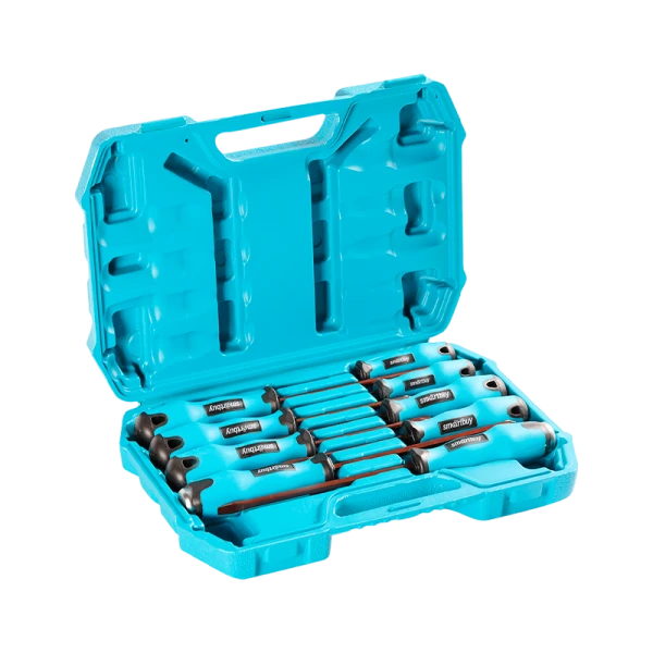 Набор отверток 9 штук, шлицевые и крестовые, намагниченный нак., S2 сталь, Smartbuy Tools