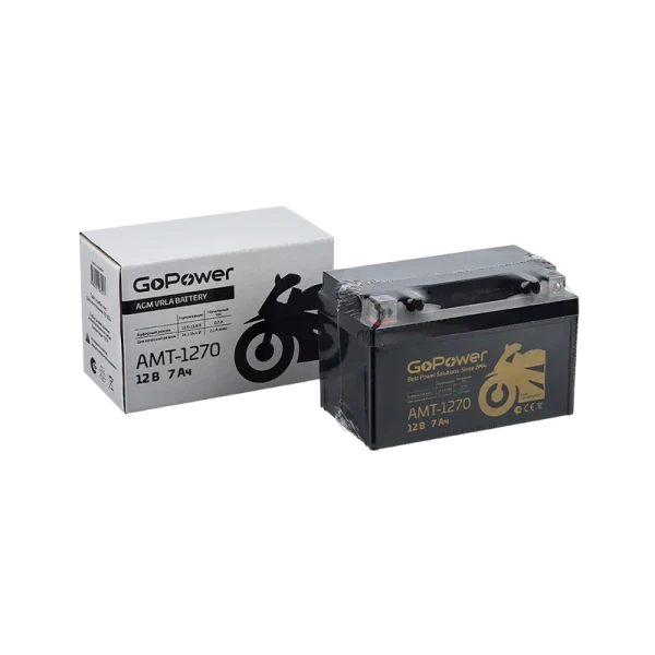 Аккумулятор для мототехники GoPower 12V 7Ah
