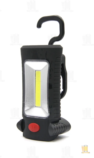 Фонарь туристический Без бренда Т919 COB от батареек 2 режима черный