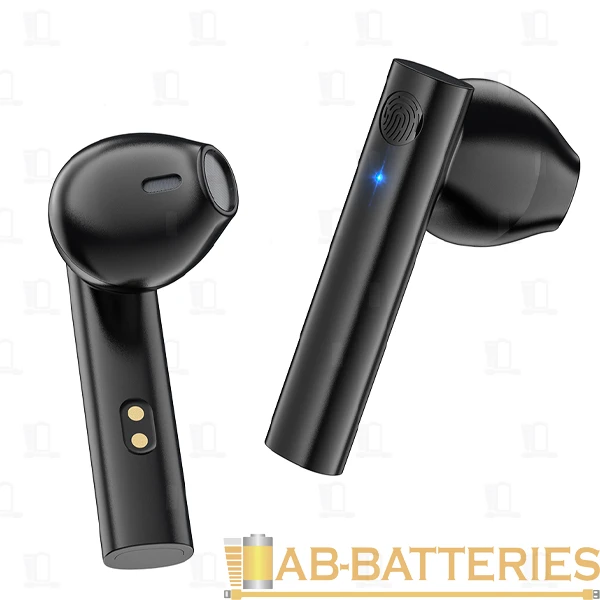 Наушники вставные Borofone BE40 bluetooth 5.0 с микр. черный (1/80)