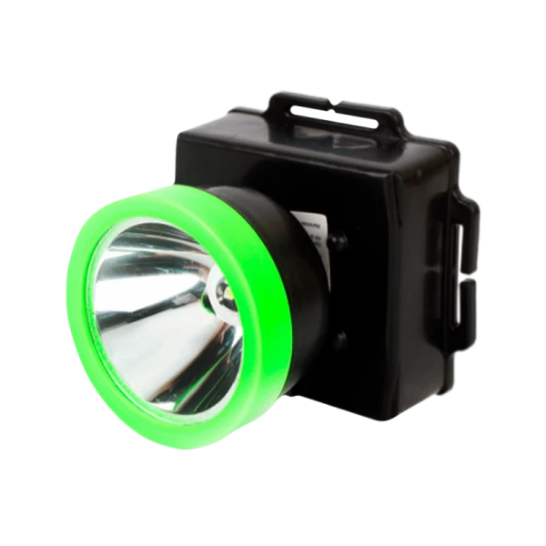 Фонарь налобный Ultraflash LED53762 0.5W 1LED от батареек черный зеленый (1/200)