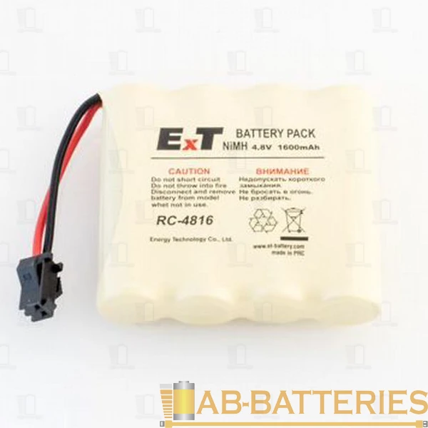 Аккумулятор ET RC-4816WSM BL1 черный, 4.8V, 1600mAh, Ni-Мн