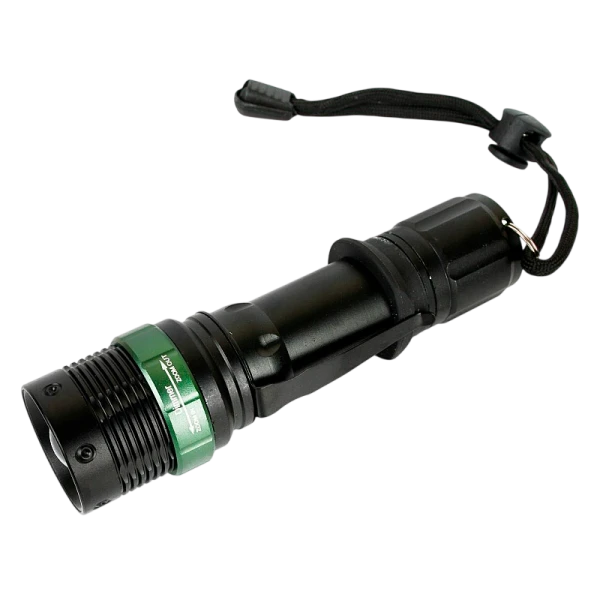 Фонарь универсальный Ultraflash E142 3W 1LED от батареек IP66 3 режима+ZOOM черный (1/24/48)