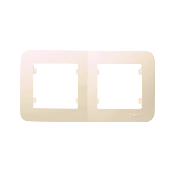 Рамка Makel Lillium Natural 2пост. кремовый 55212 (1/25)