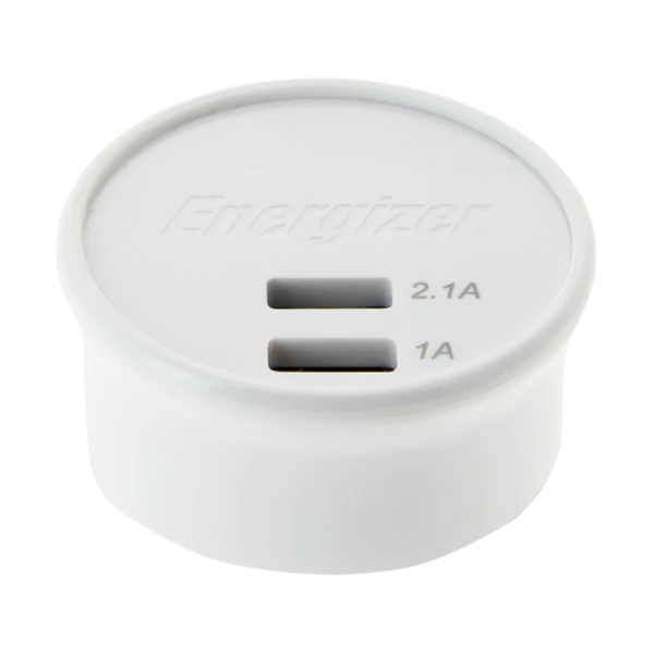 Сетевое З/У Energizer Ultimate 2USB 3.1A с кабелем Lightning белый