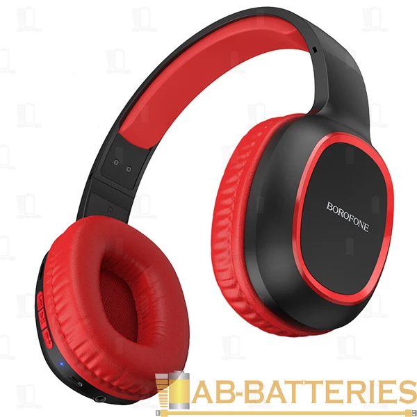 Наушники полноразмерные Borofone BO9 bluetooth 5.0 с микр. красный (1/20)