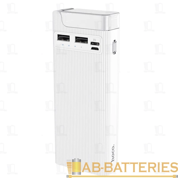 Внешний аккумулятор HOCO J62A 10000mAh 2.0A 1USB/Type-C с лампой белый (1/28)
