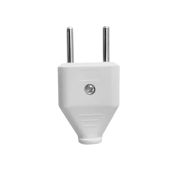 Вилка электрическая Прогресс MINI Б/З белый (1/50/1000)