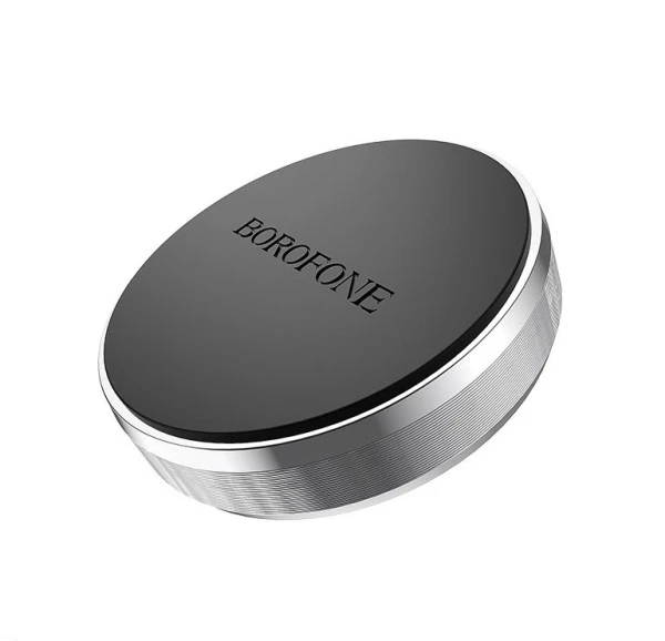 Держатель автомобильный Borofone BH7 липучка магнит серебряный (1/300)