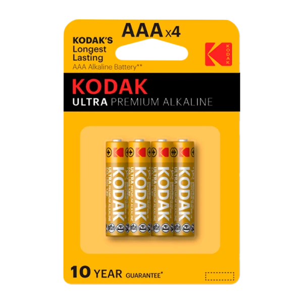 Батарейка Kodak ULTRA PREMIUM LR03 AAA BL4 Alkaline 1.5V (4/40/200/32000)